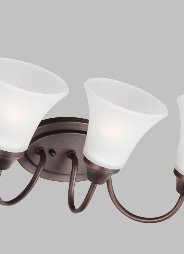 GENERATION LIGHTING, HOLMAN THREE LIGHT WALL / BATH, BATH VANITY LIGHT