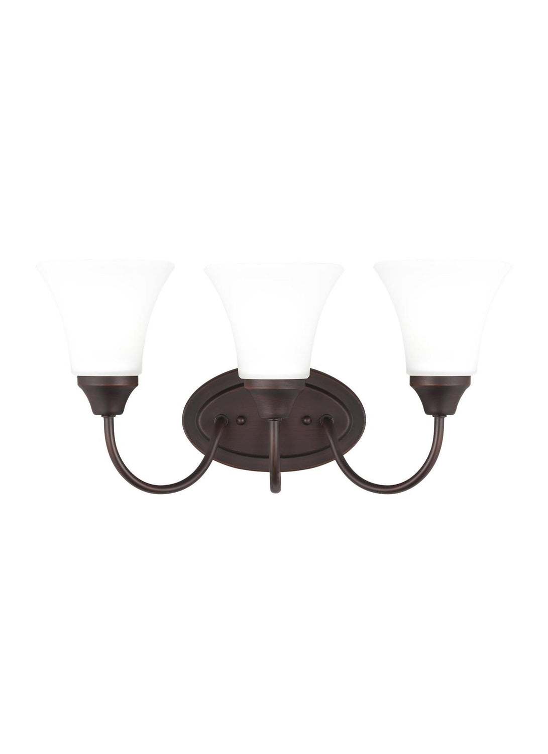 GENERATION LIGHTING, HOLMAN THREE LIGHT WALL / BATH, BATH VANITY LIGHT