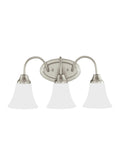 GENERATION LIGHTING, HOLMAN THREE LIGHT WALL / BATH, BATH VANITY LIGHT