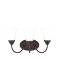 GENERATION LIGHTING, HOLMAN THREE LIGHT WALL / BATH, BATH VANITY LIGHT