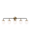 VISUAL COMFORT STUDIO, CAFE FIVE LIGHT WALL / BATH, BATH VANITY LIGHT