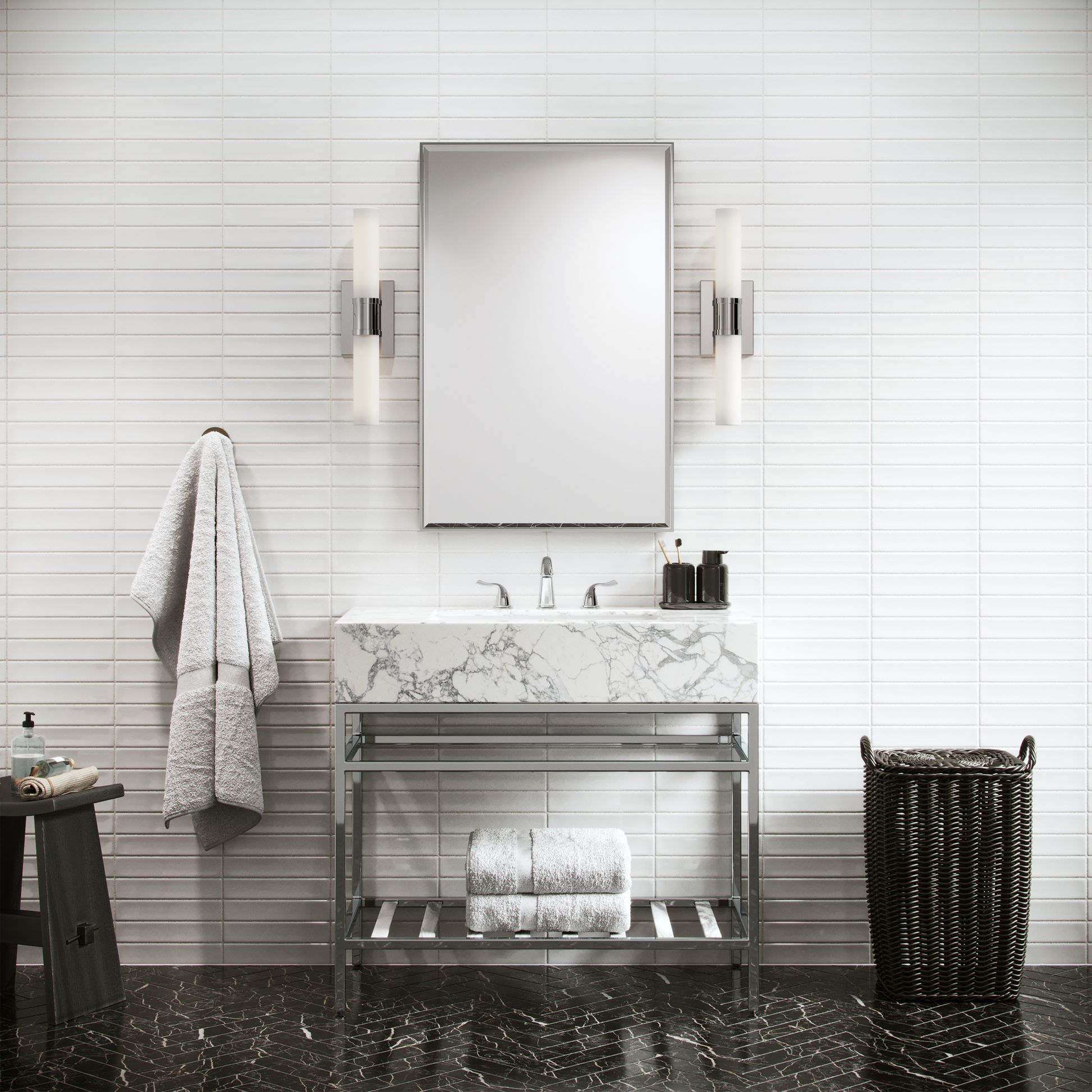 VISUAL COMFORT & CO., KEATON TWO LIGHT WALL / BATH, BATH VANITY LIGHT