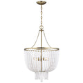 VISUAL COMFORT & CO., JACKIE FOUR LIGHT PENDANT, CHANDELIER LIGHT