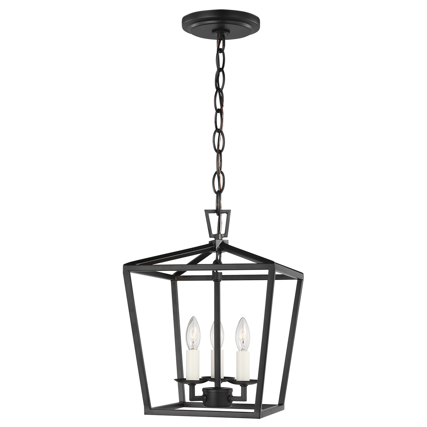 VISUAL COMFORT STUDIO, DIANNA THREE LIGHT MINI LANTERN, PENDANT LIGHT