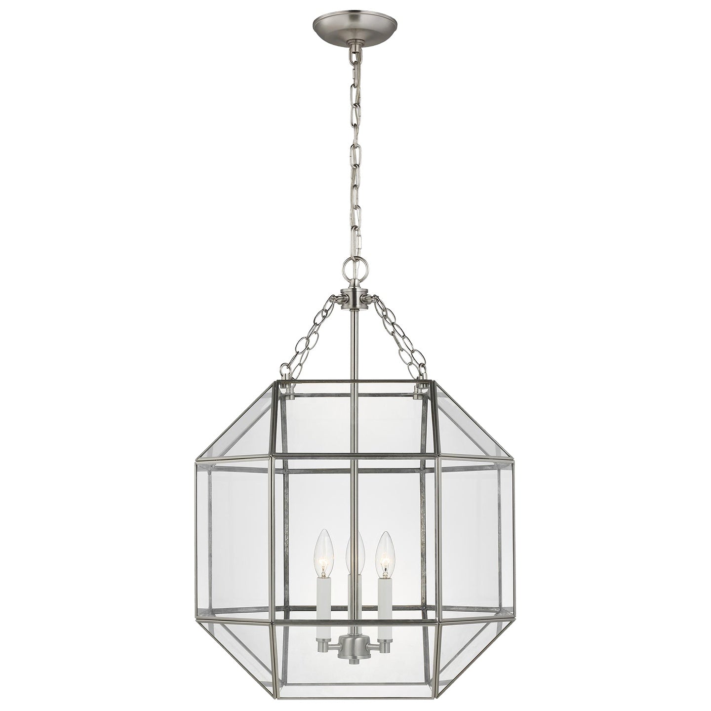 VISUAL COMFORT & CO., MORRISON THREE LIGHT LANTERN, PENDANT LIGHT