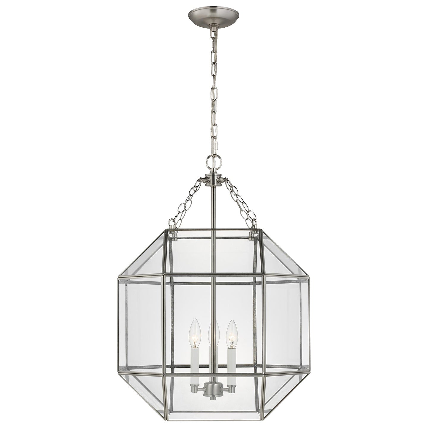 VISUAL COMFORT & CO., MORRISON THREE LIGHT LANTERN, PENDANT LIGHT