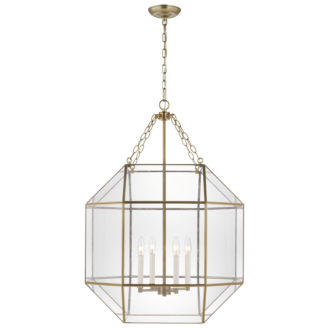 VISUAL COMFORT & CO., MORRISON FOUR LIGHT LANTERN, PENDANT LIGHT