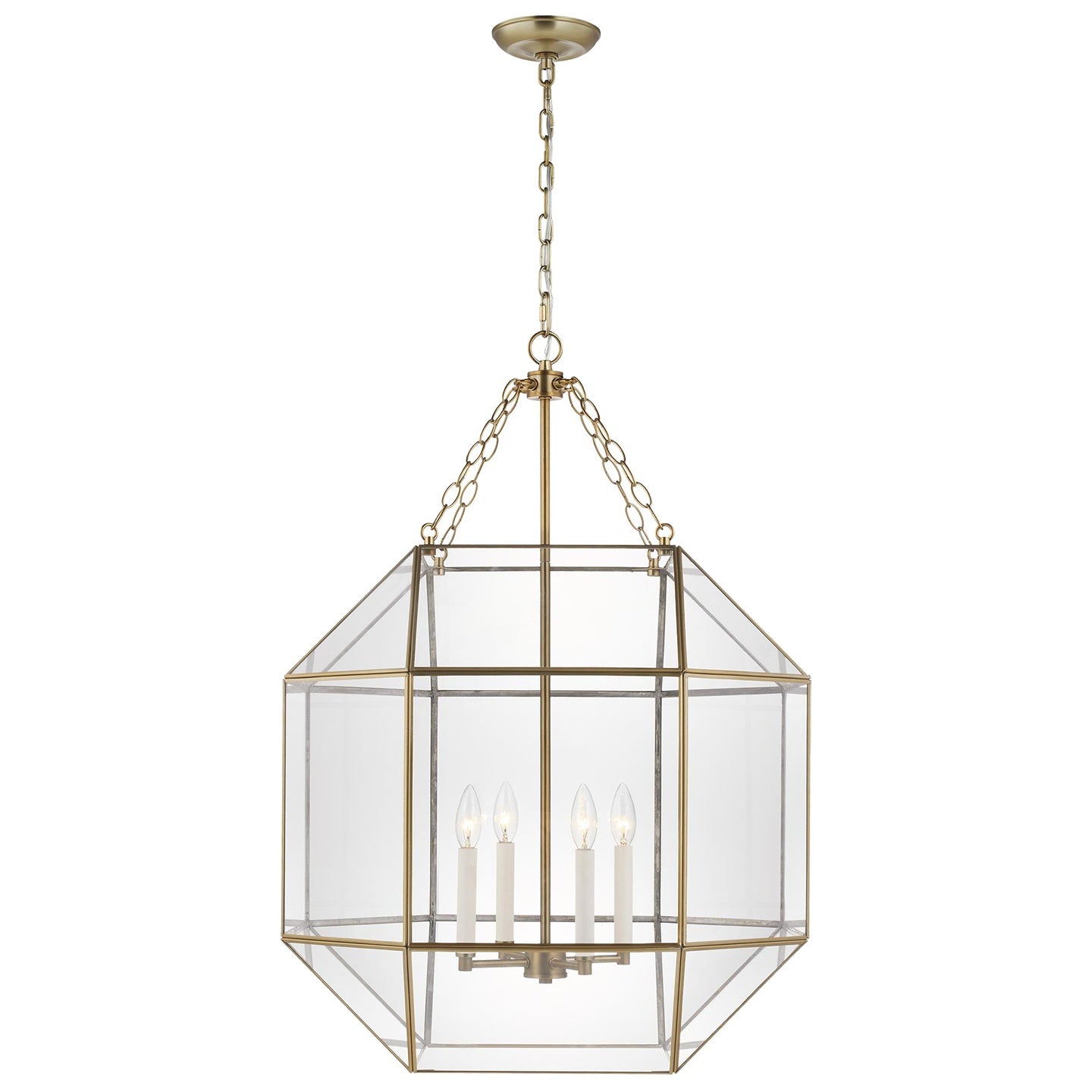 VISUAL COMFORT STUDIO, MORRISON FOUR LIGHT LANTERN, PENDANT LIGHT