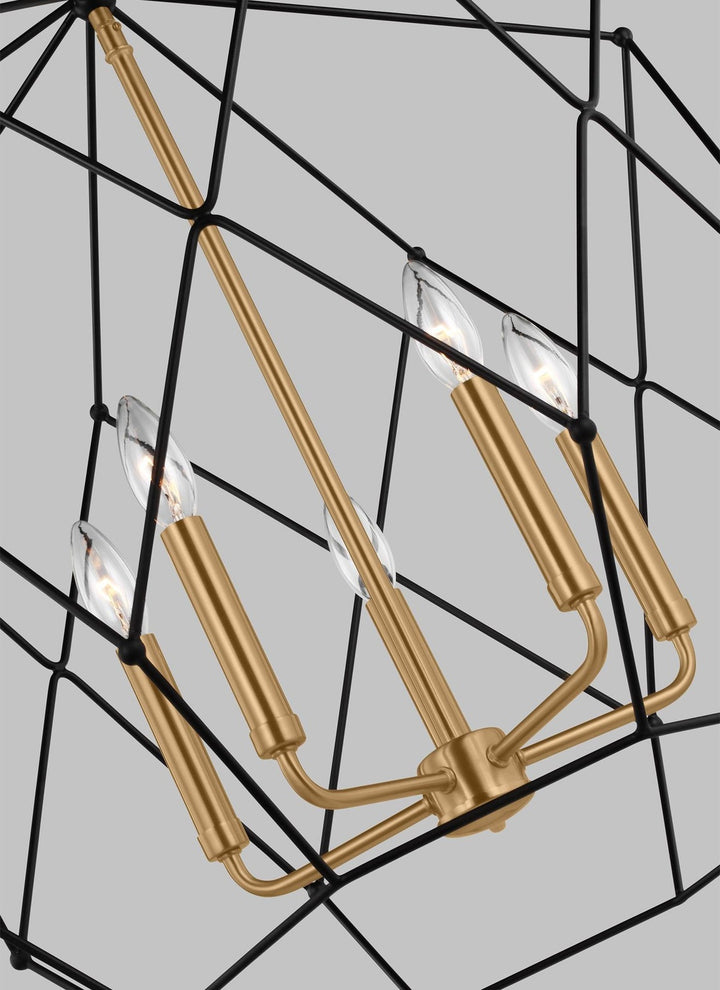 VISUAL COMFORT & CO., ZARRA FIVE LIGHT LANTERN, PENDANT LIGHT