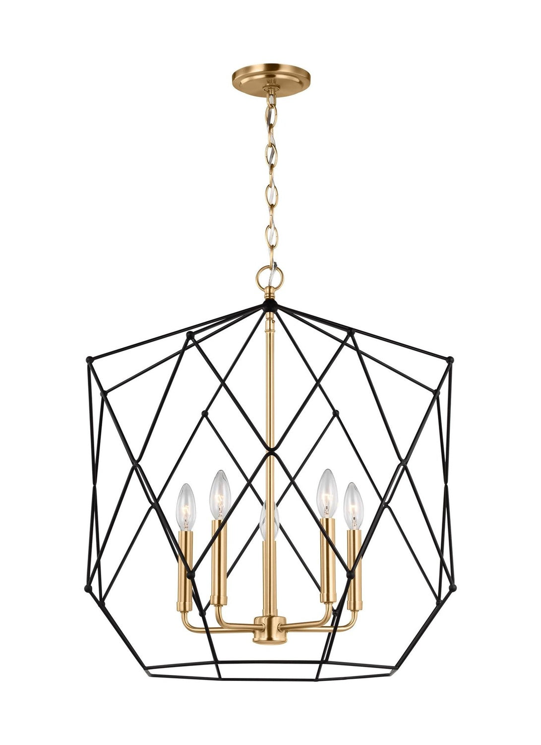 VISUAL COMFORT & CO., ZARRA FIVE LIGHT LANTERN, PENDANT LIGHT