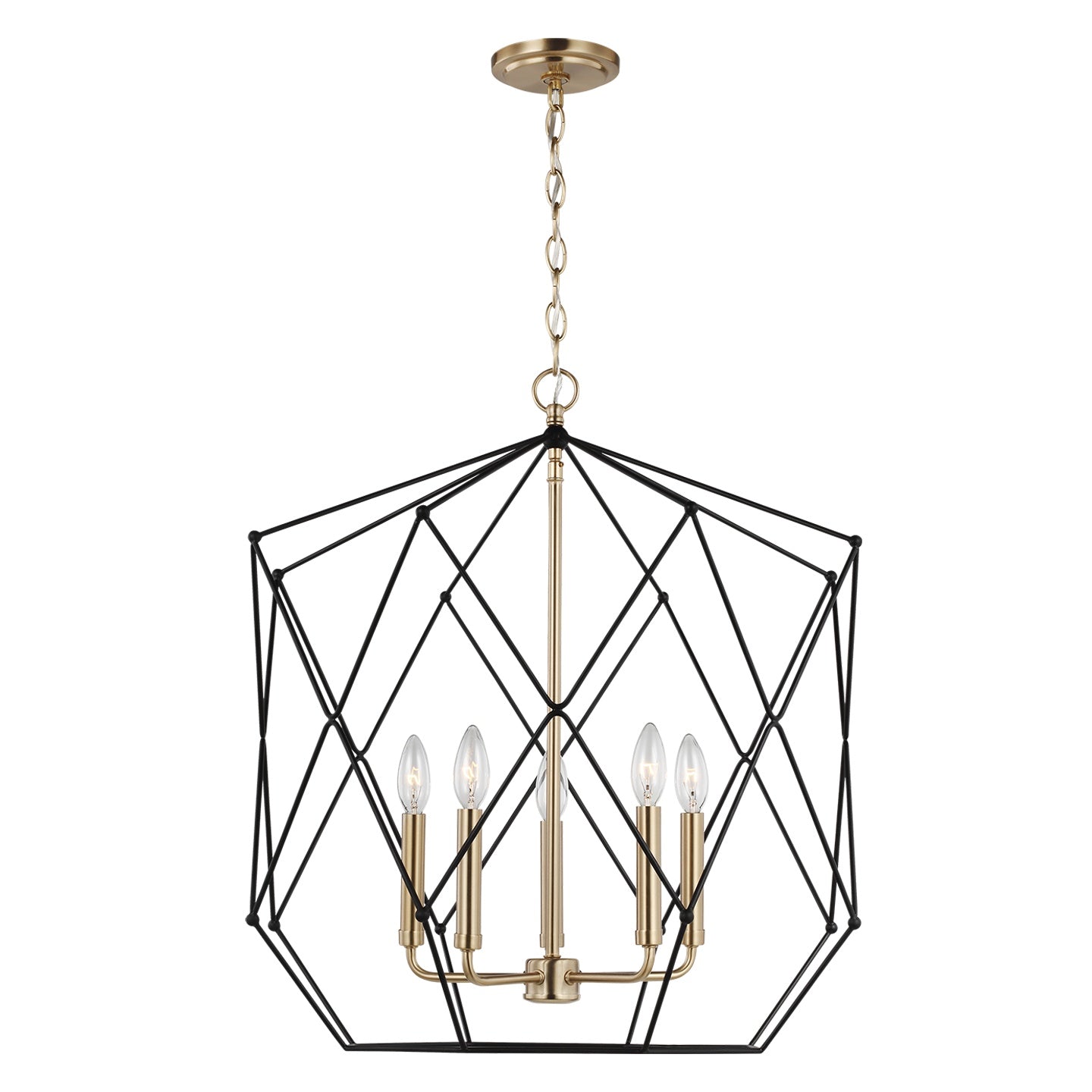 VISUAL COMFORT & CO., ZARRA FIVE LIGHT LANTERN, PENDANT LIGHT