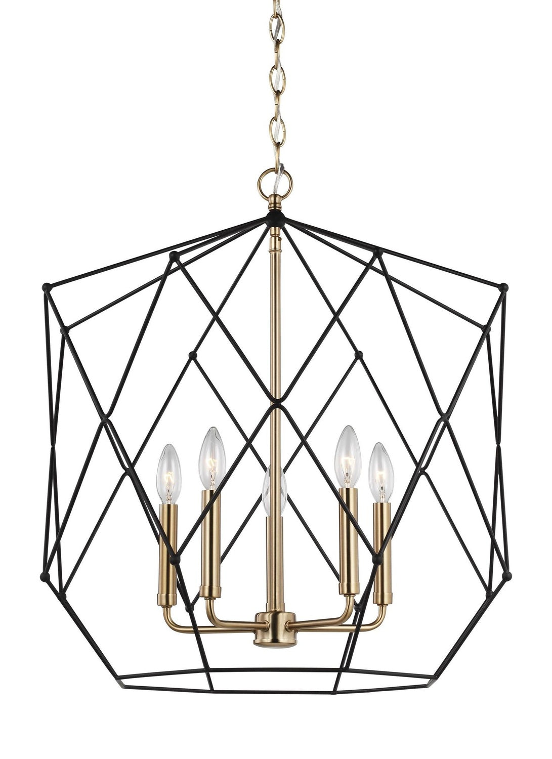 VISUAL COMFORT STUDIO, ZARRA FIVE LIGHT LANTERN, PENDANT LIGHT