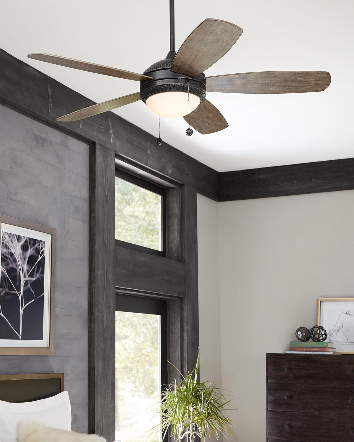GENERATION LIGHTING, DISCUS ORNATE LED CEILING FAN | 5DIO52AGPD, INDOOR CEILING FANS