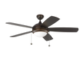 GENERATION LIGHTING, DISCUS OUTDOOR LED CEILING FAN, OUTDOOR CEILING FAN
