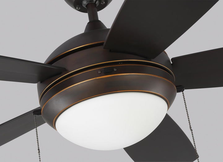 GENERATION LIGHTING, DISCUS OUTDOOR LED CEILING FAN, OUTDOOR CEILING FAN