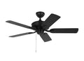 GENERATION LIGHTING, LINDEN CEILING FAN | 5LDO44MBK, OUTDOOR CEILING FAN