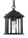 GENERATION LIGHTING, KENT ONE LIGHT OUTDOOR SEMI-FLUSH CONVERTIBLE PENDANT, OUTDOOR CEILING LIGHTS