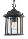 GENERATION LIGHTING, KENT ONE LIGHT OUTDOOR SEMI-FLUSH CONVERTIBLE PENDANT, OUTDOOR CEILING LIGHTS