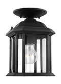 GENERATION LIGHTING, KENT ONE LIGHT OUTDOOR SEMI-FLUSH CONVERTIBLE PENDANT, OUTDOOR CEILING LIGHTS