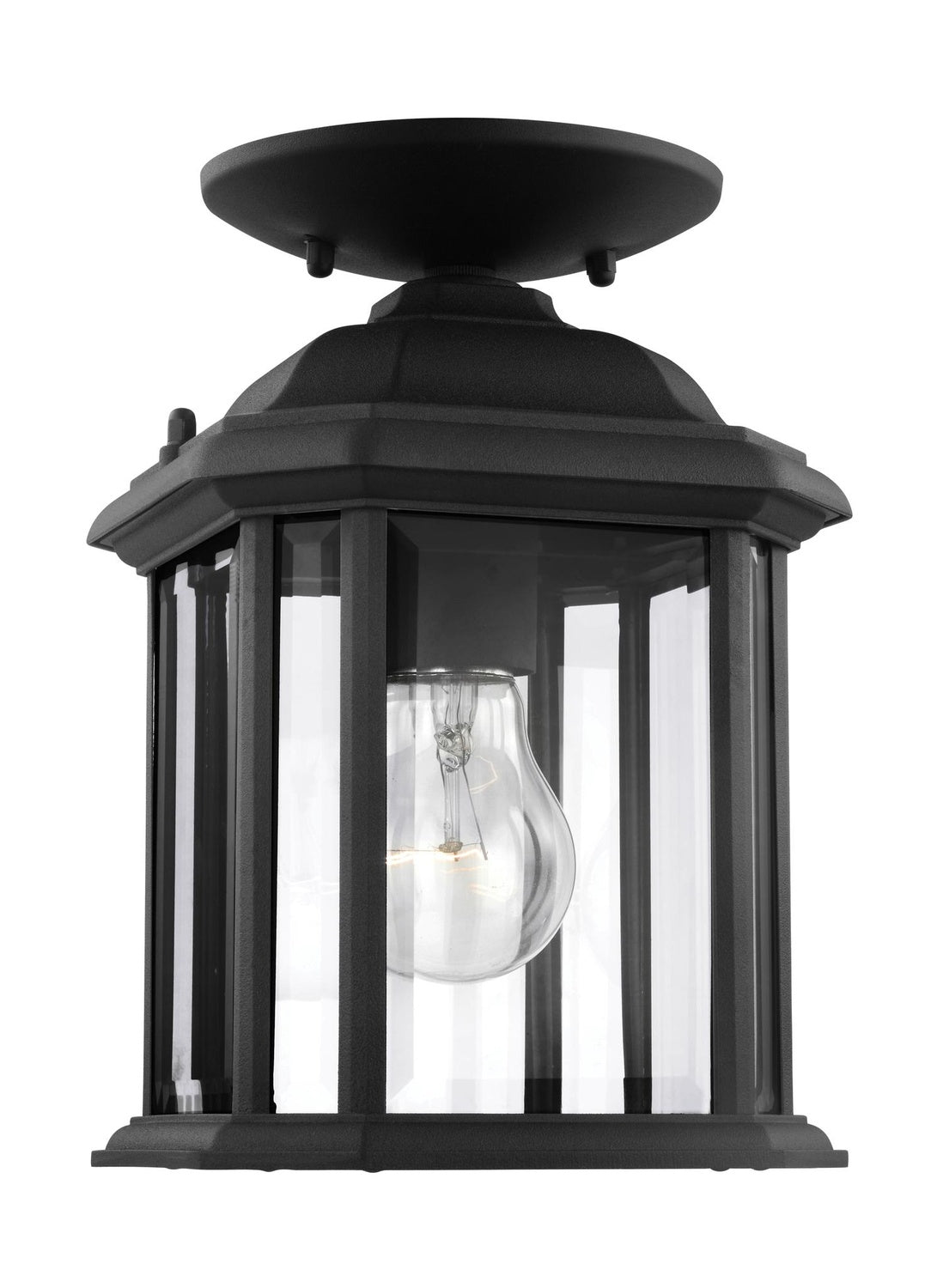 GENERATION LIGHTING, KENT ONE LIGHT OUTDOOR SEMI-FLUSH CONVERTIBLE PENDANT, OUTDOOR CEILING LIGHTS
