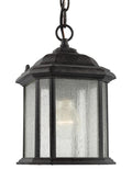 GENERATION LIGHTING, KENT ONE LIGHT OUTDOOR SEMI-FLUSH CONVERTIBLE PENDANT, OUTDOOR CEILING LIGHTS