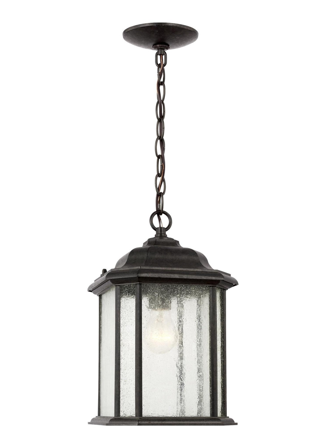 GENERATION LIGHTING, KENT ONE LIGHT OUTDOOR PENDANT, OUTDOOR CEILING LIGHTS
