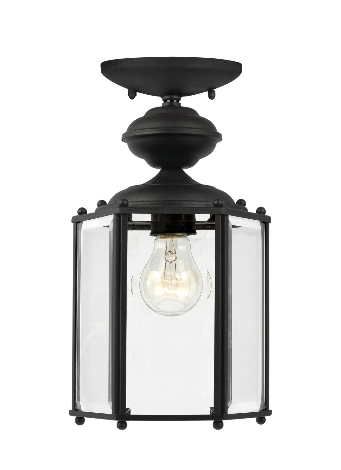 GENERATION LIGHTING, CLASSICO ONE LIGHT OUTDOOR SEMI-FLUSH CONVERTIBLE PENDANT, OUTDOOR CEILING LIGHTS