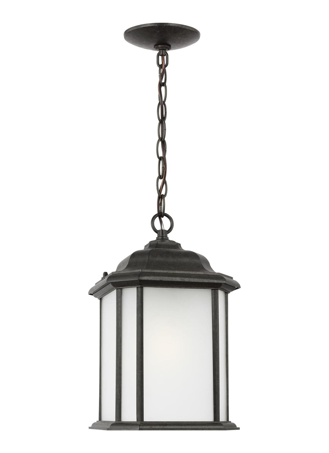 GENERATION LIGHTING, KENT ONE LIGHT OUTDOOR PENDANT, OUTDOOR CEILING LIGHTS