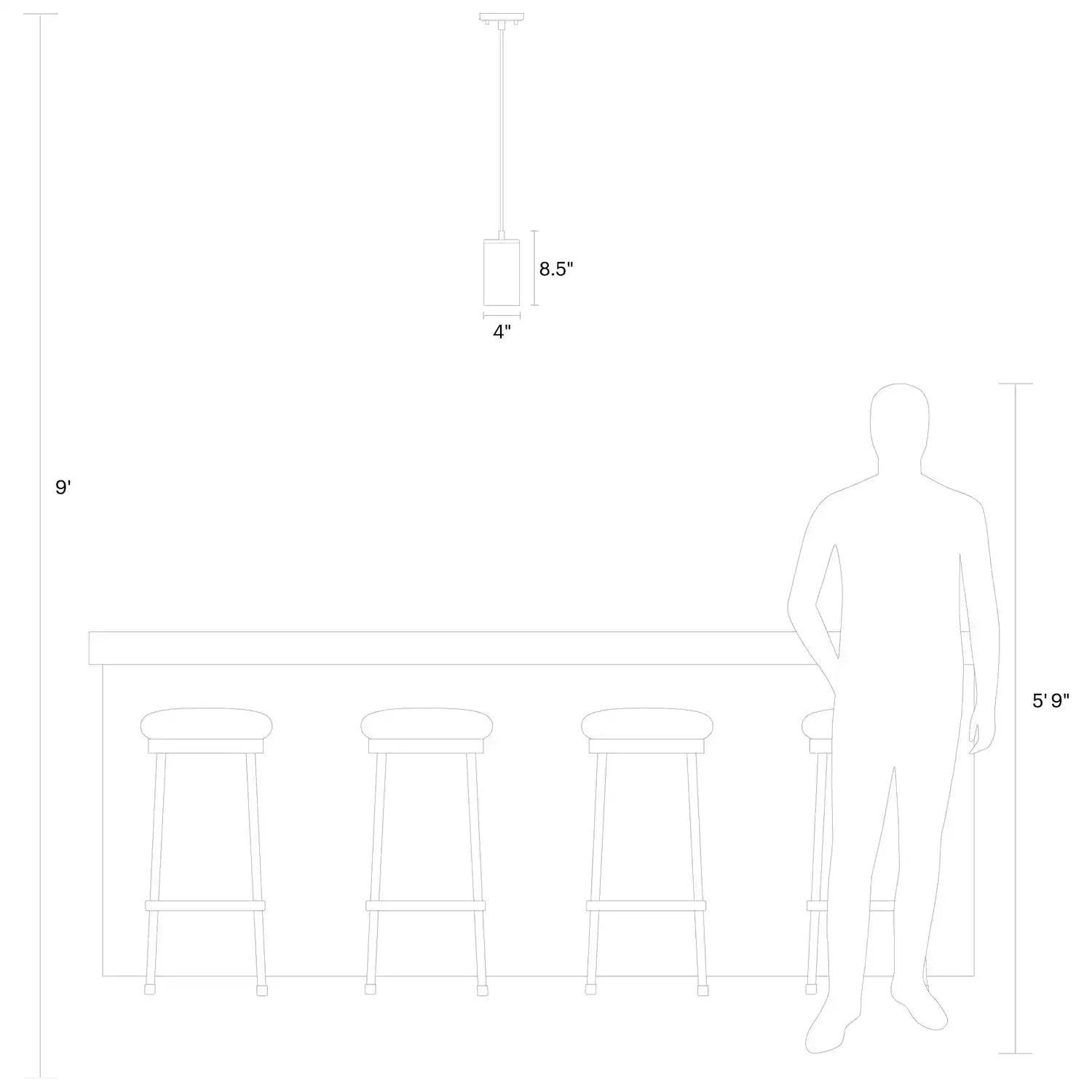 VISUAL COMFORT STUDIO, ZIRE ONE LIGHT MINI-PENDANT, PENDANT LIGHT