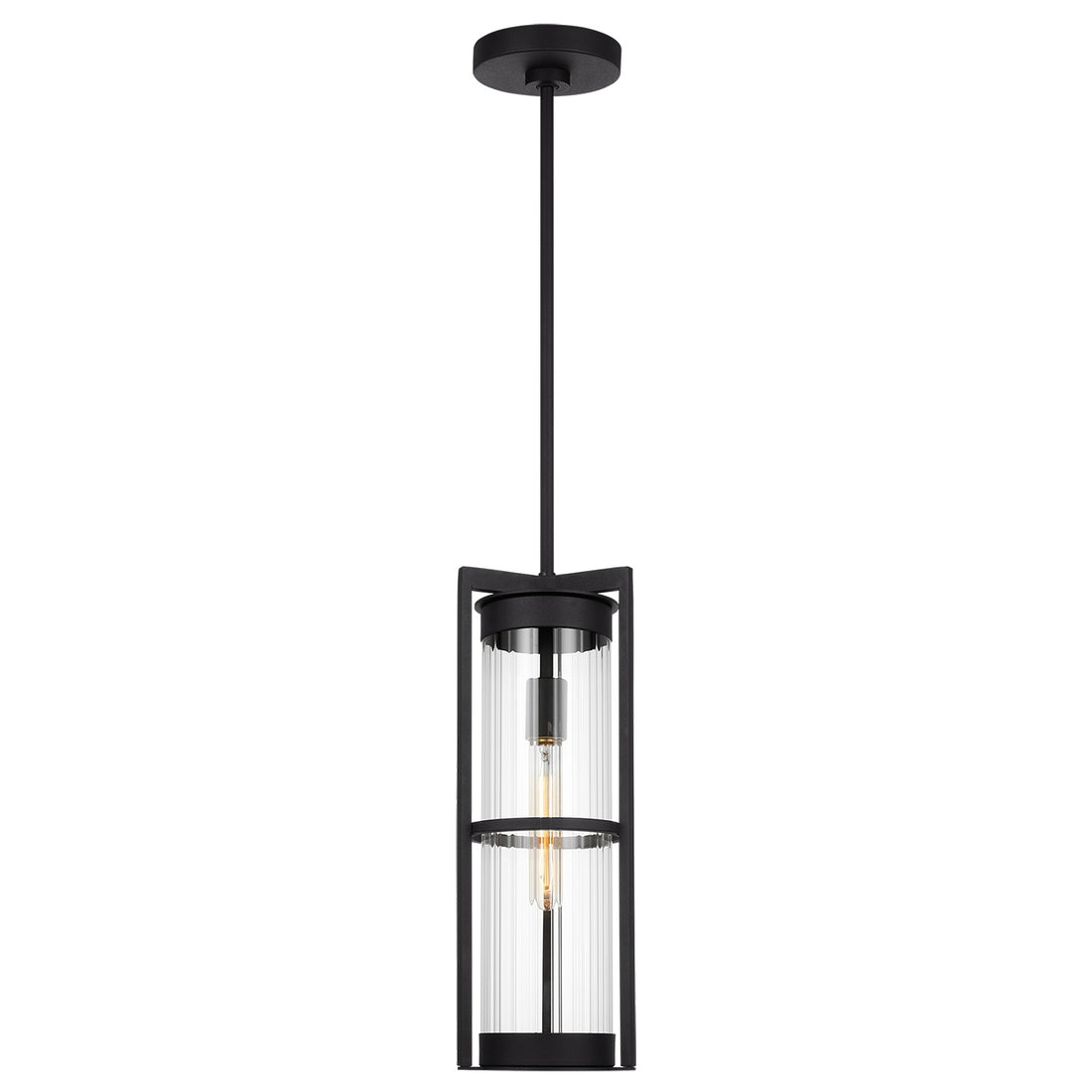 VISUAL COMFORT STUDIO, ALCONA ONE LIGHT OUTDOOR PENDANT LANTERN, OUTDOOR CEILING LIGHTS