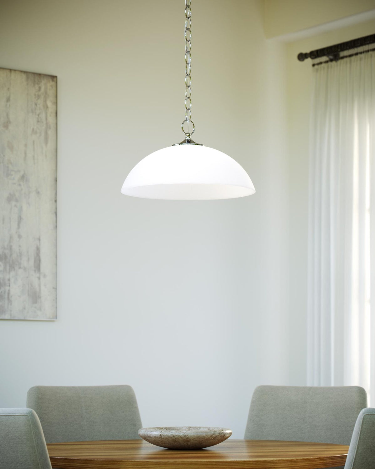 GENERATION LIGHTING, GEARY ONE LIGHT PENDANT, PENDANT LIGHT