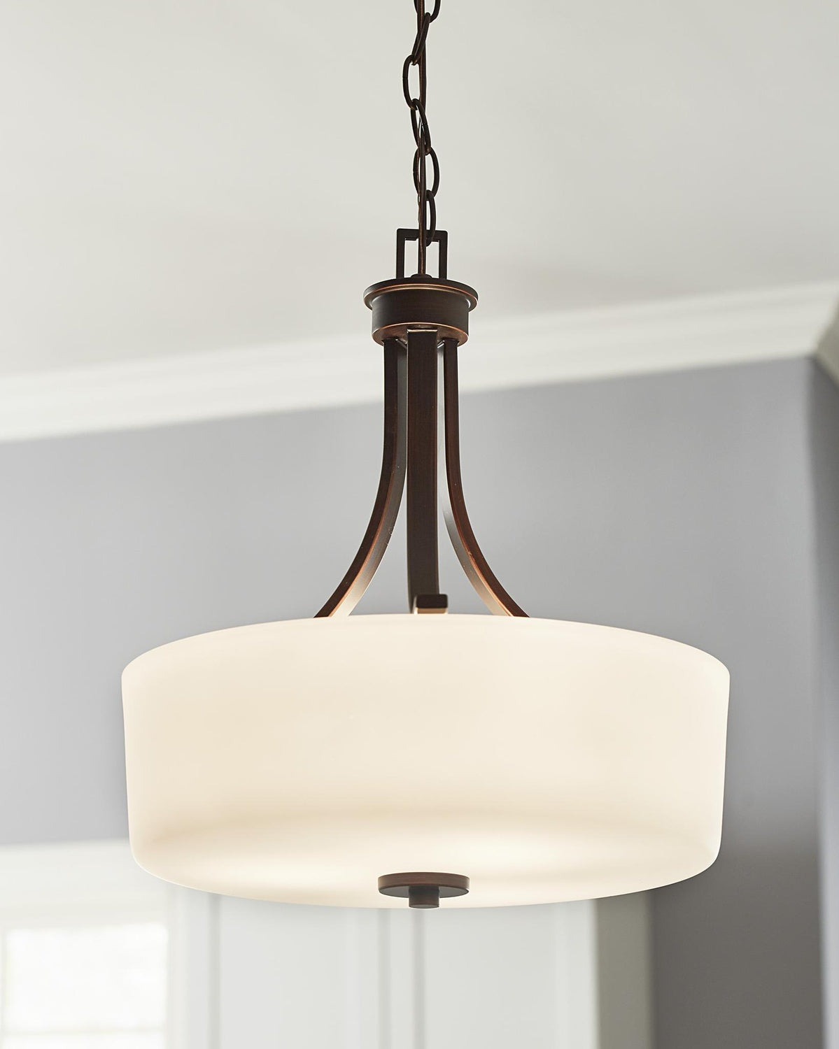 GENERATION LIGHTING, CANFIELD THREE LIGHT PENDANT, PENDANT LIGHT