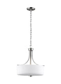 GENERATION LIGHTING, CANFIELD THREE LIGHT PENDANT, PENDANT LIGHT