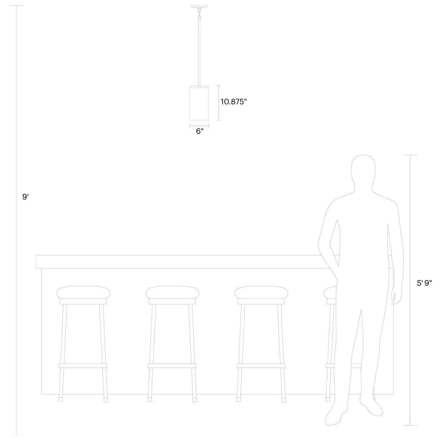 VISUAL COMFORT STUDIO, ZIRE ONE LIGHT PENDANT, PENDANT LIGHT