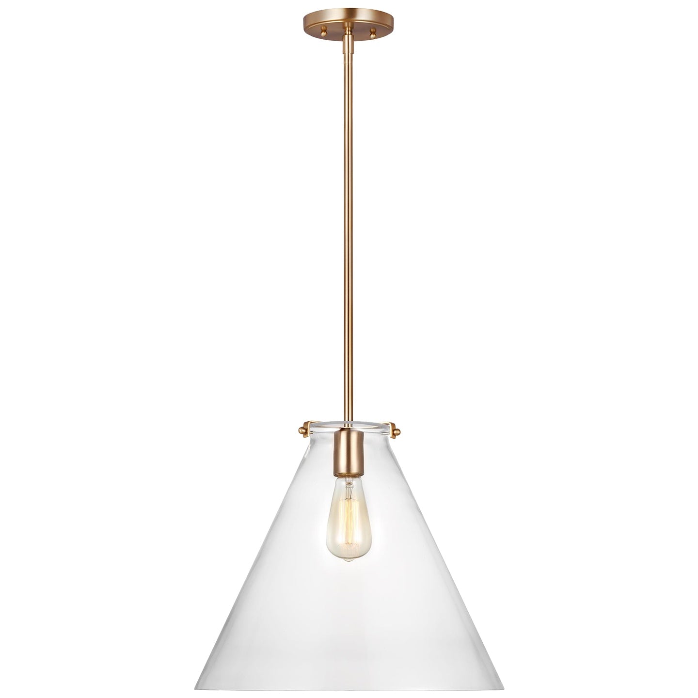 VISUAL COMFORT STUDIO, KATE ONE LIGHT CONE PENDANT, PENDANT LIGHT