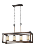 GENERATION LIGHTING, DUNNING FOUR LIGHT ISLAND PENDANT, CHANDELIER LIGHT