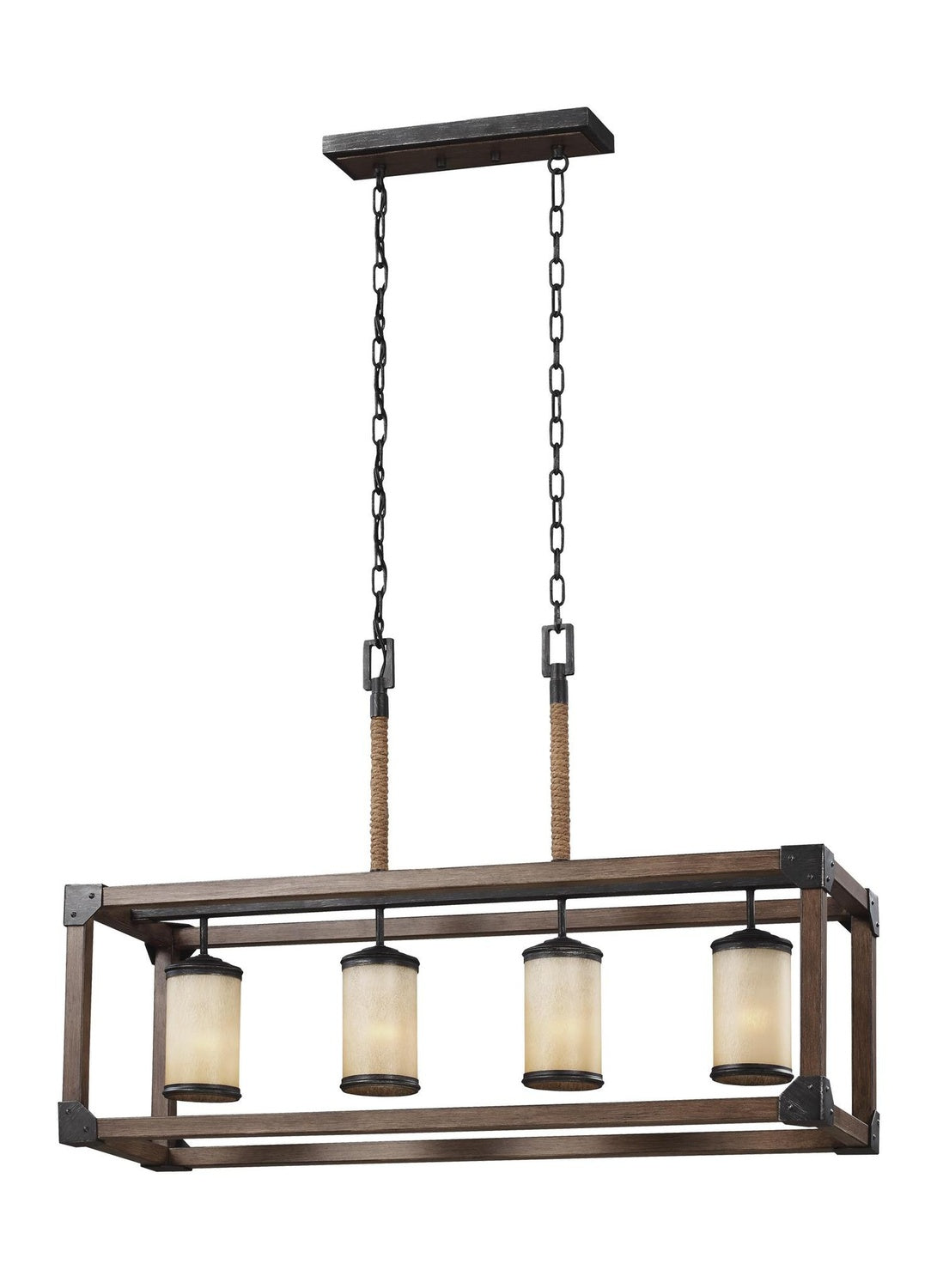 GENERATION LIGHTING, DUNNING FOUR LIGHT ISLAND PENDANT, CHANDELIER LIGHT
