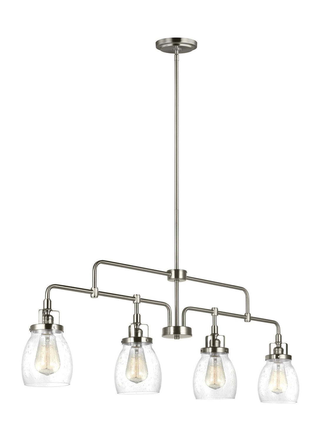 GENERATION LIGHTING, BELTON FOUR LIGHT ISLAND PENDANT, CHANDELIER LIGHT
