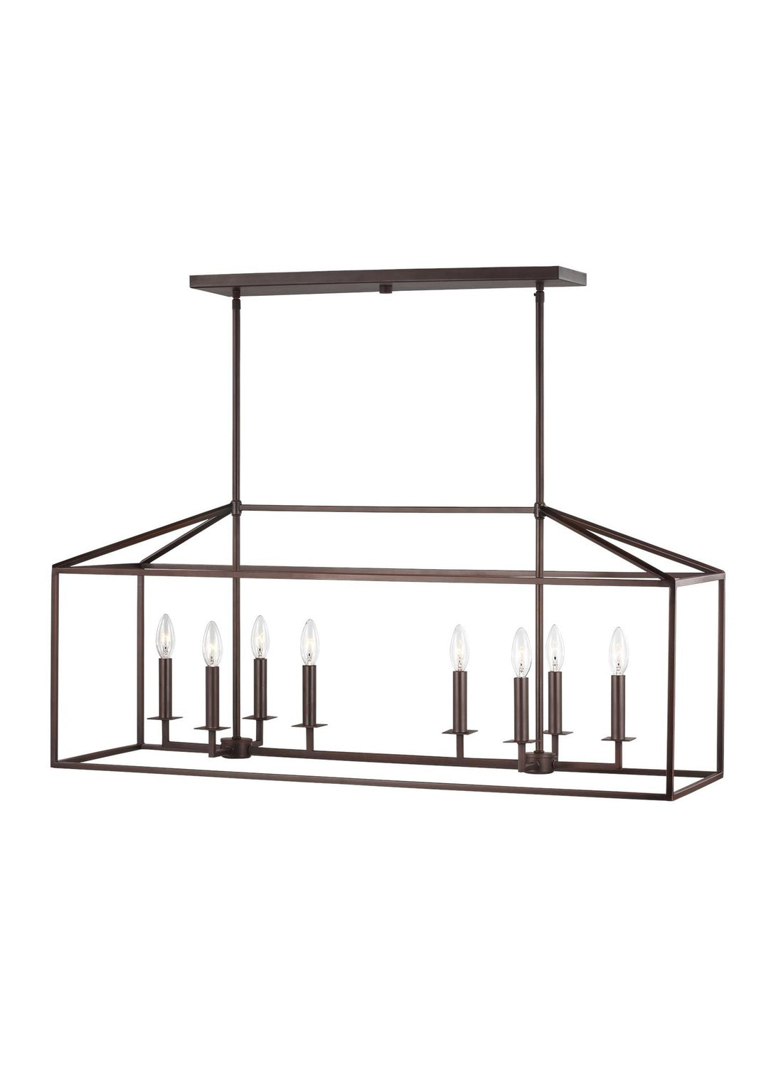 GENERATION LIGHTING, PERRYTON EIGHT LIGHT ISLAND PENDANT, CHANDELIER LIGHT
