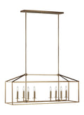 GENERATION LIGHTING, PERRYTON EIGHT LIGHT ISLAND PENDANT, CHANDELIER LIGHT