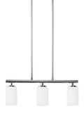 GENERATION LIGHTING, OSLO THREE LIGHT ISLAND PENDANT, CHANDELIER LIGHT