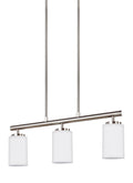 GENERATION LIGHTING, OSLO THREE LIGHT ISLAND PENDANT, CHANDELIER LIGHT