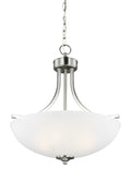 GENERATION LIGHTING, GEARY THREE LIGHT PENDANT, PENDANT LIGHT