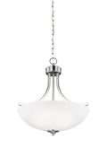 GENERATION LIGHTING, GEARY THREE LIGHT PENDANT, PENDANT LIGHT