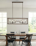 VISUAL COMFORT STUDIO, THORNWOOD EIGHT LIGHT ISLAND PENDANT, CHANDELIER LIGHT