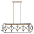 VISUAL COMFORT & CO., ZARRA FIVE LIGHT LINEAR, CHANDELIER LIGHT