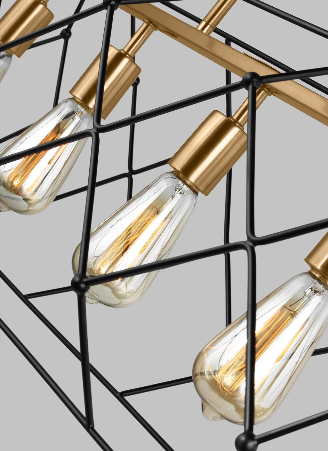 VISUAL COMFORT & CO., ZARRA FIVE LIGHT LINEAR, CHANDELIER LIGHT