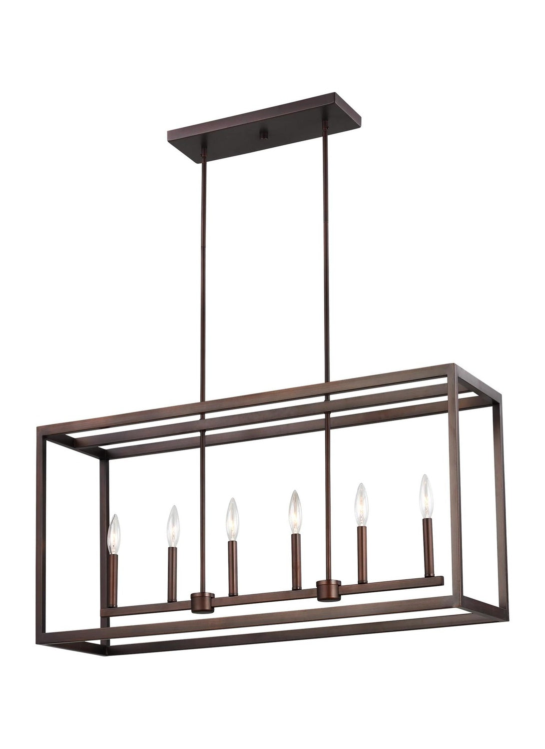 GENERATION LIGHTING, MOFFET STREET SIX LIGHT ISLAND PENDANT, CHANDELIER LIGHT