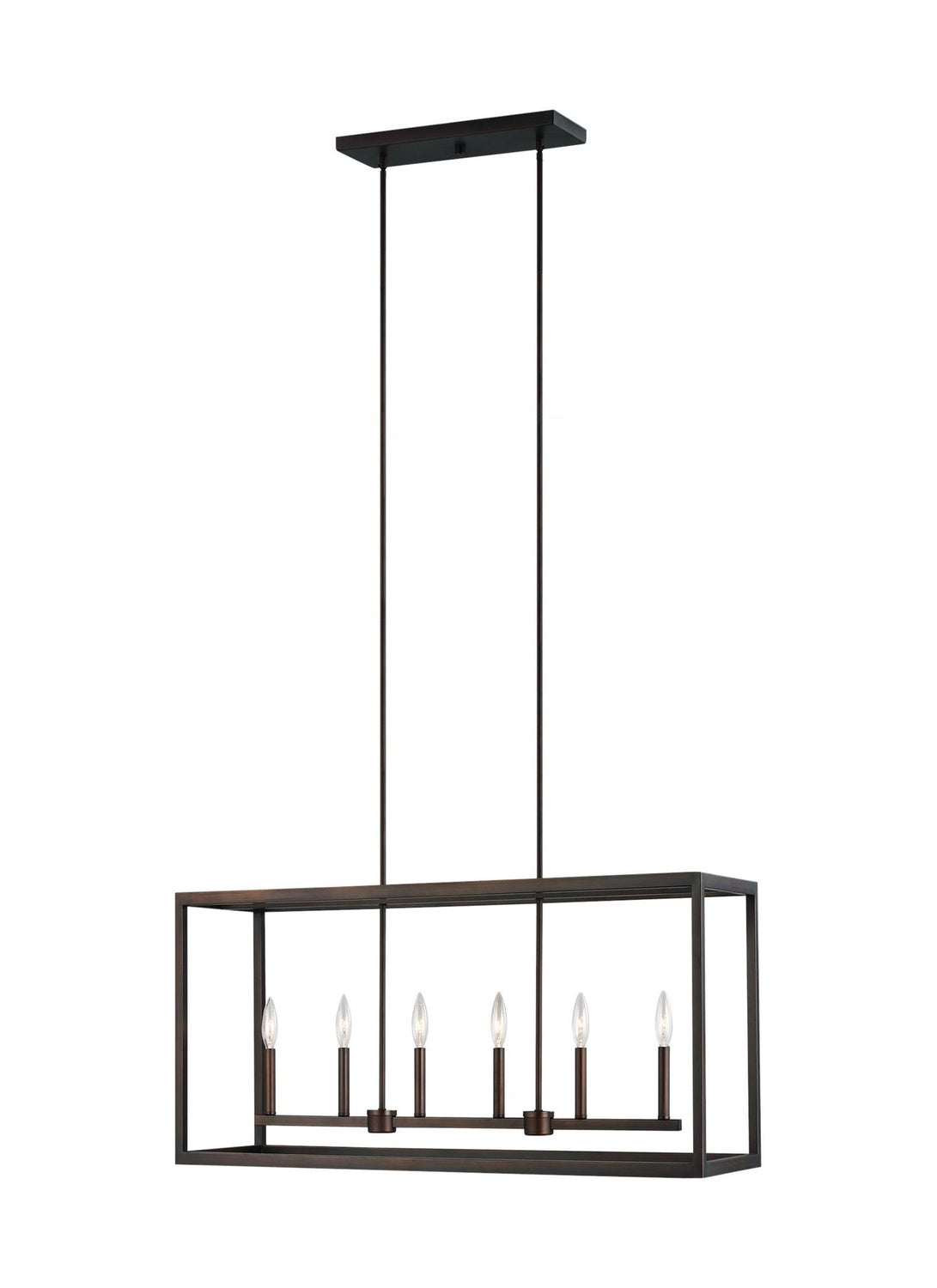 GENERATION LIGHTING, MOFFET STREET SIX LIGHT ISLAND PENDANT, CHANDELIER LIGHT