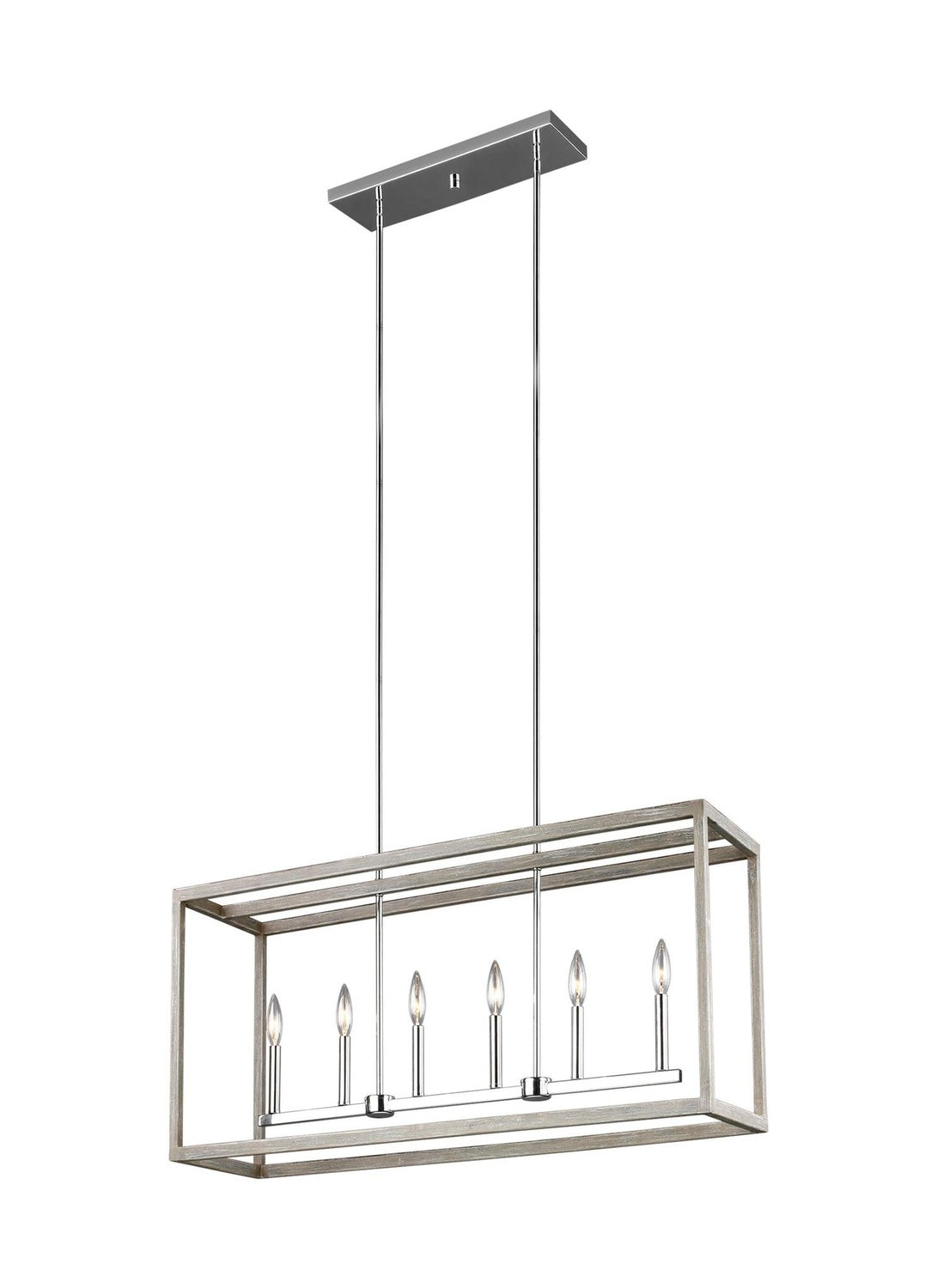 GENERATION LIGHTING, MOFFET STREET SIX LIGHT ISLAND PENDANT, CHANDELIER LIGHT